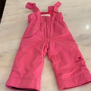 Obermeyer Kids Bright Pink ski bib